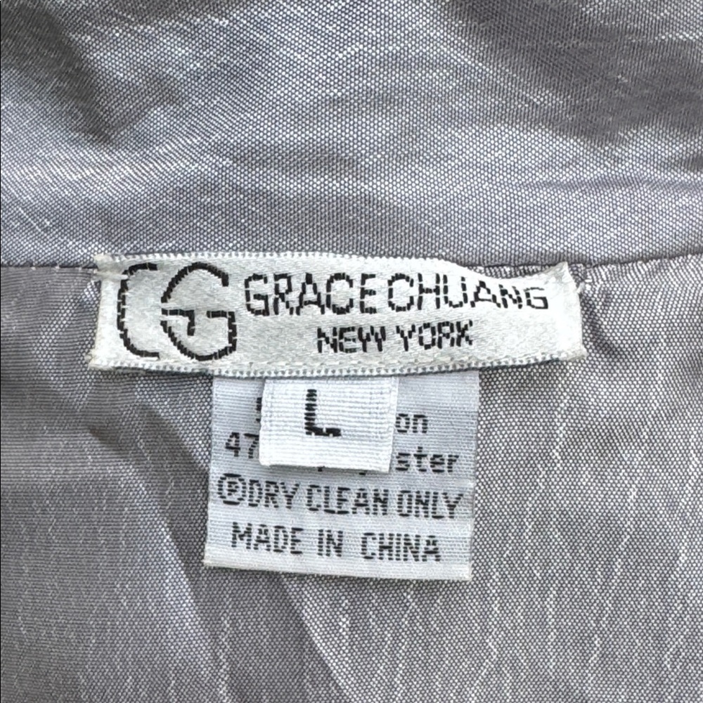 Grace Chuang metallic jacket, size Large - Picture 5 of 6